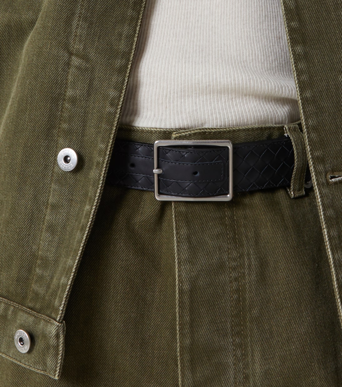 Piccolo Intrecciato leather belt | Bottega Veneta