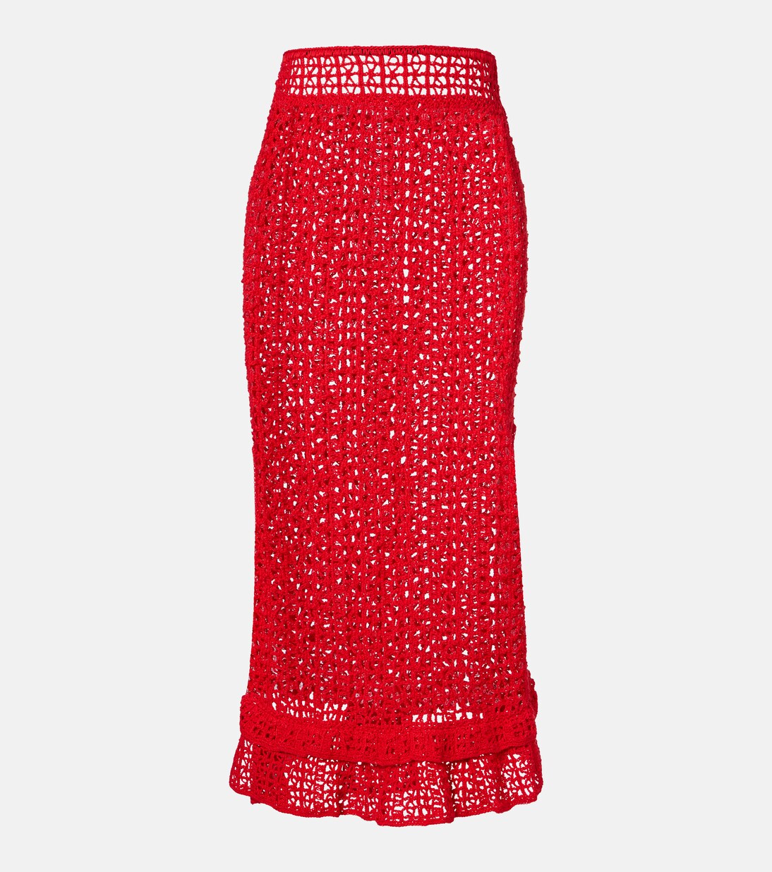 Maxirock Rosette aus Häkelstrick | Anna Kosturova