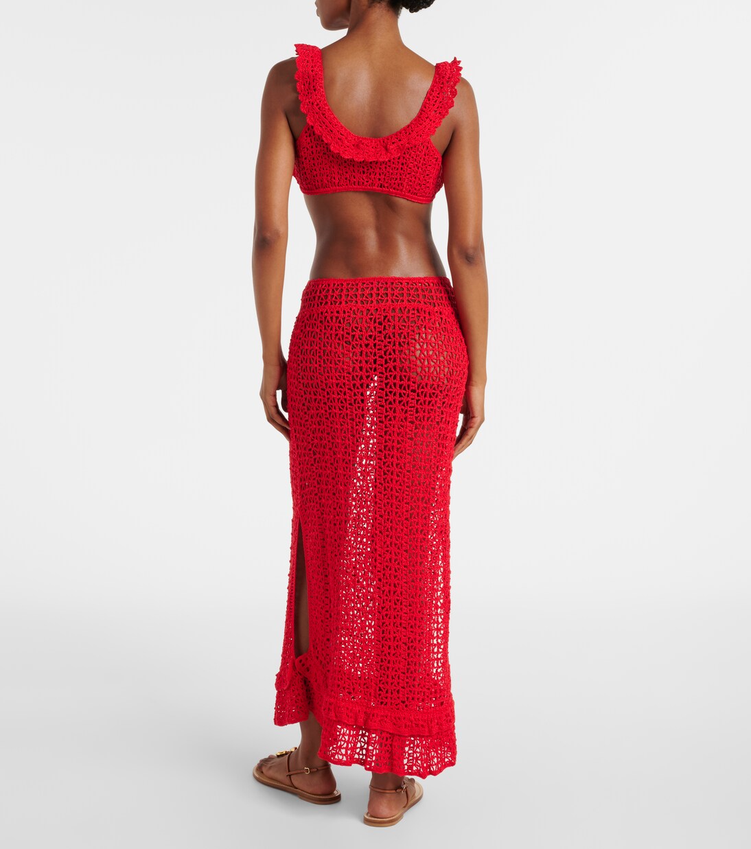 Maxirock Rosette aus Häkelstrick | Anna Kosturova