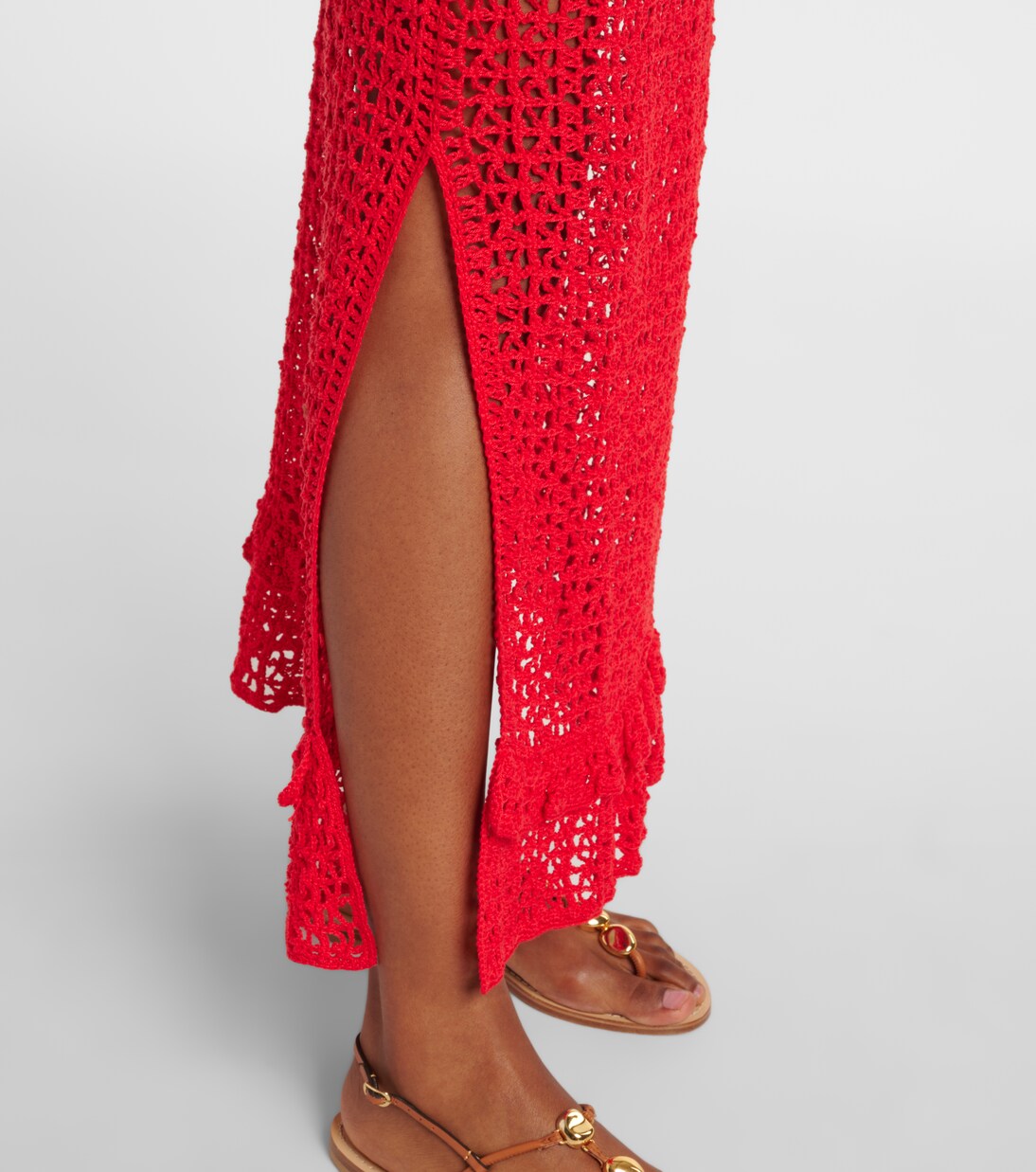 Maxirock Rosette aus Häkelstrick | Anna Kosturova