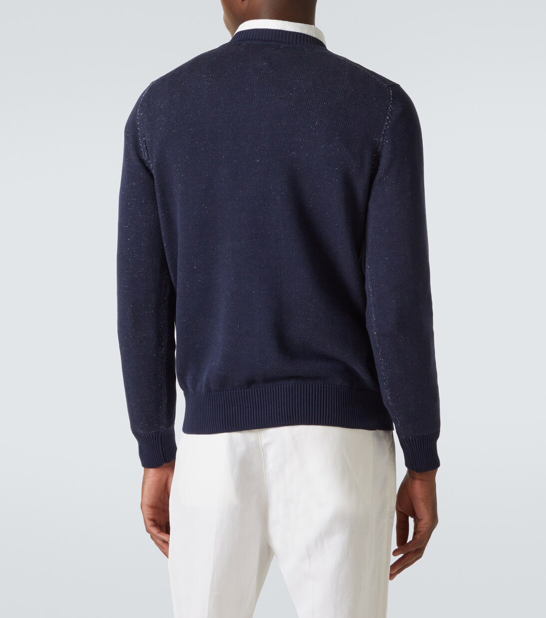 Intarsia cotton sweater | Brunello Cucinelli