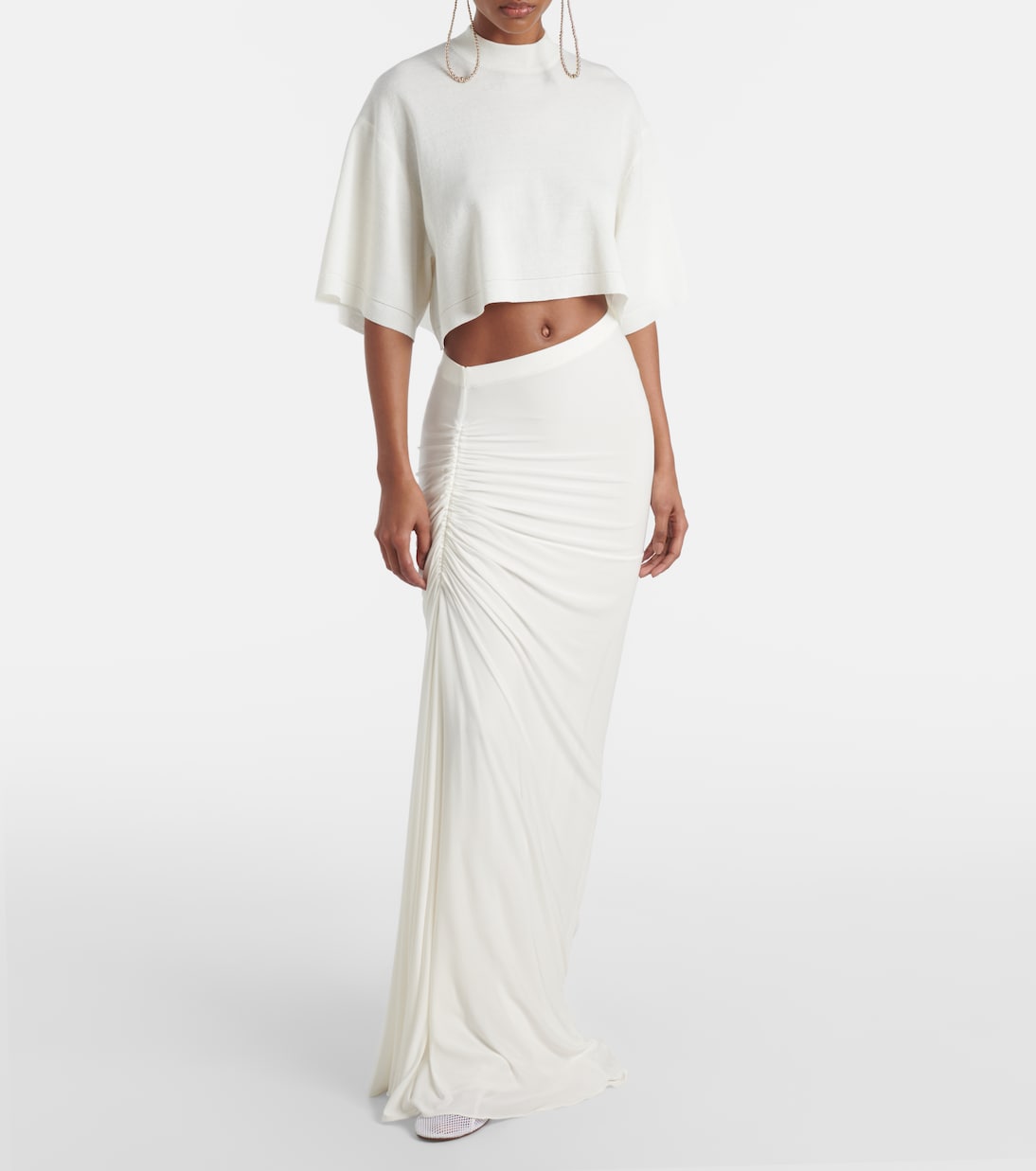 Cropped-Top aus einem Baumwollgemisch | Alaïa