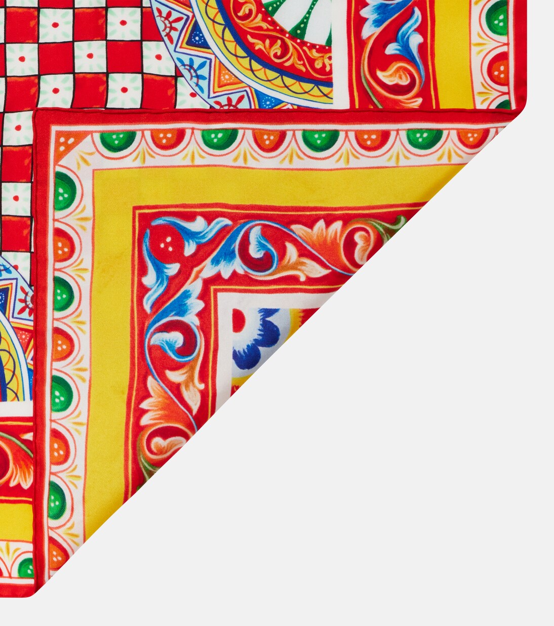 Bedrucktes Tuch Taormina aus Seiden-Twill | Dolce&Gabbana