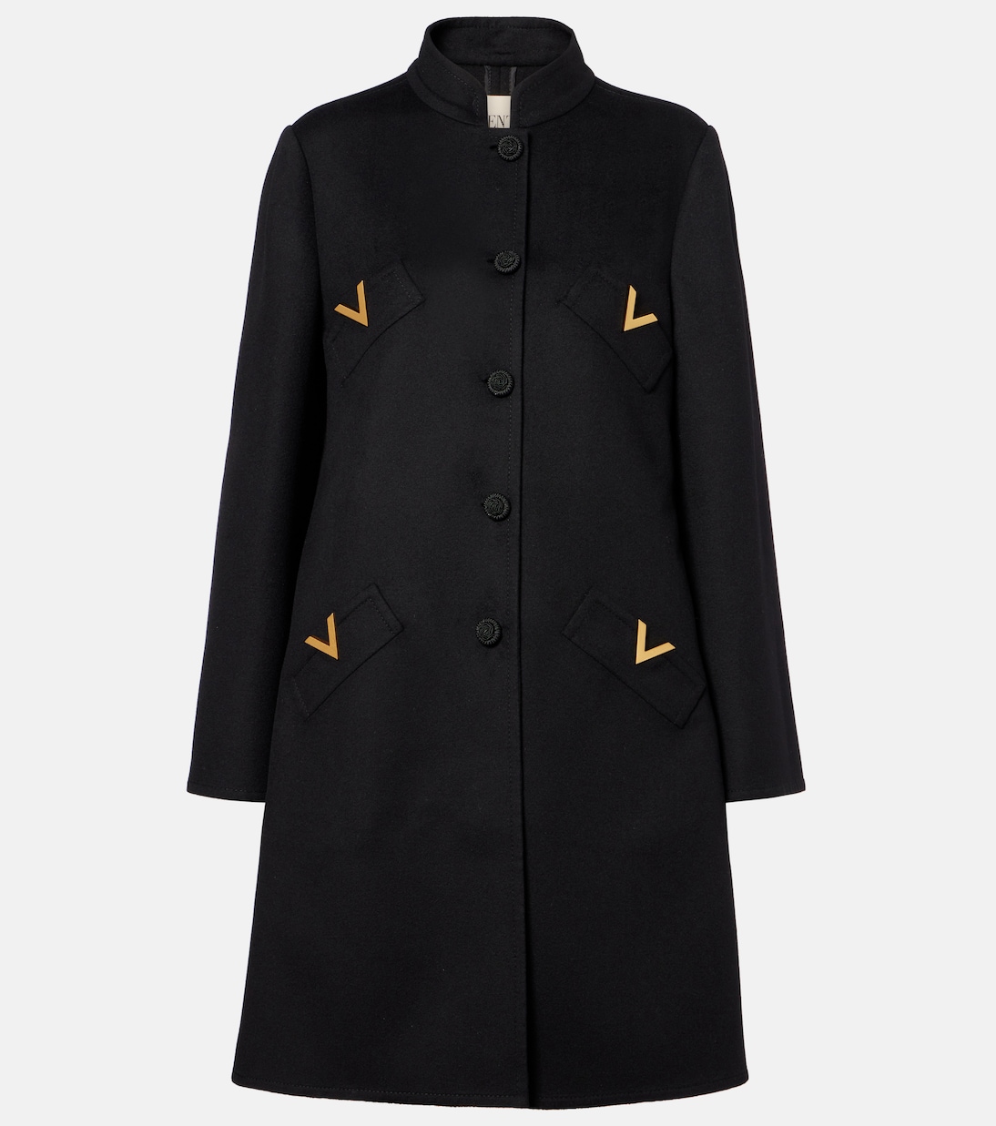 VGold wool and cashmere coat | Valentino