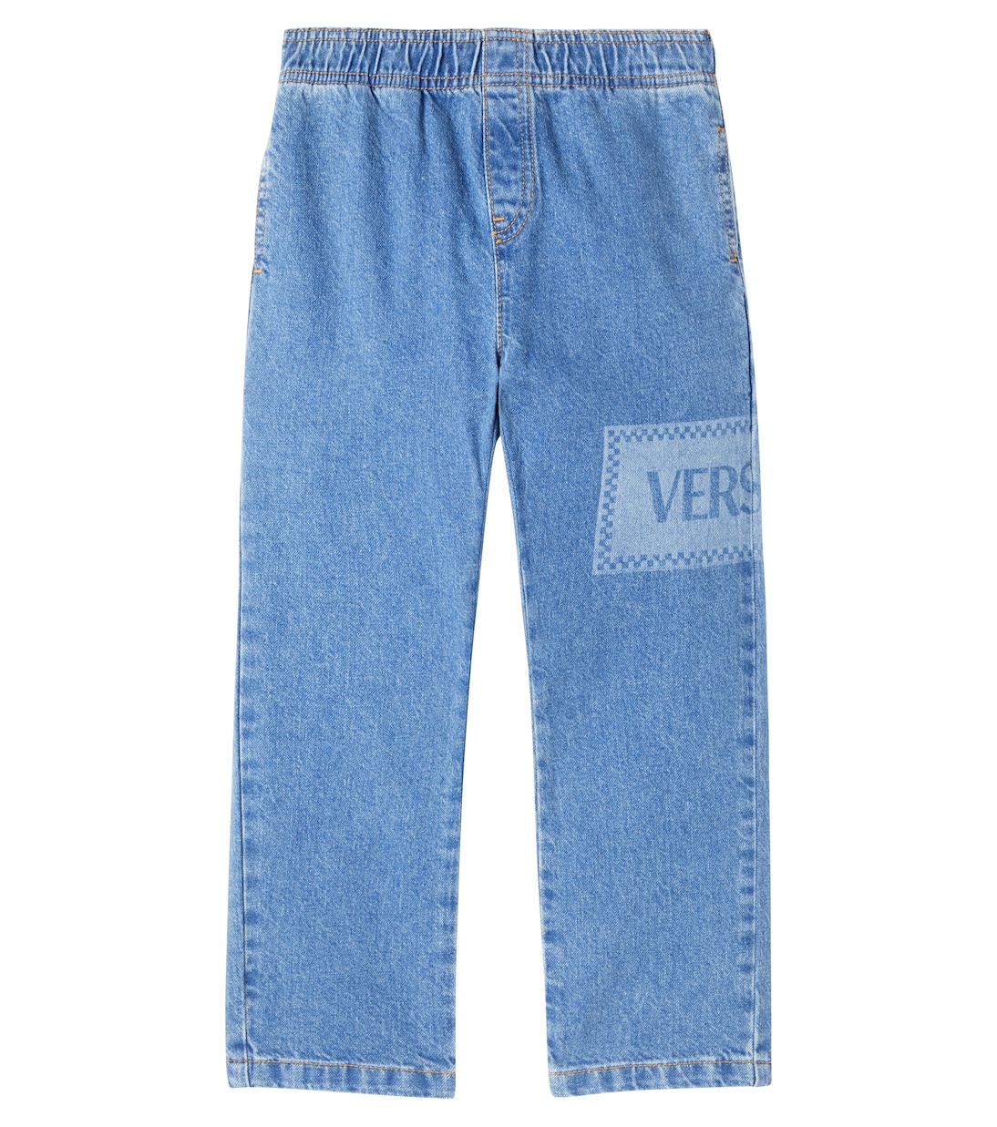 Logo straight jeans | Versace Kids