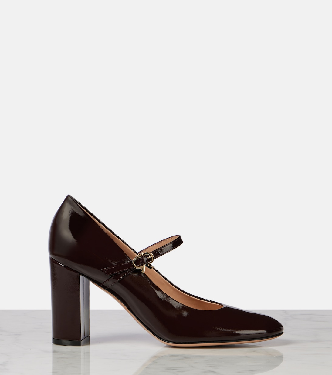 85 patent leather Mary Jane pumps | Gianvito Rossi