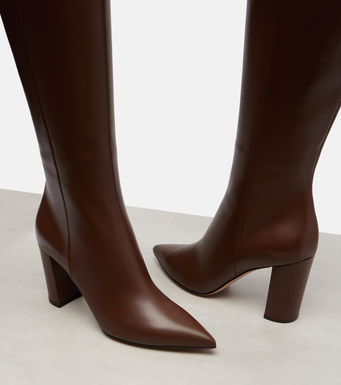 Lyell 85 leather boots | Gianvito Rossi