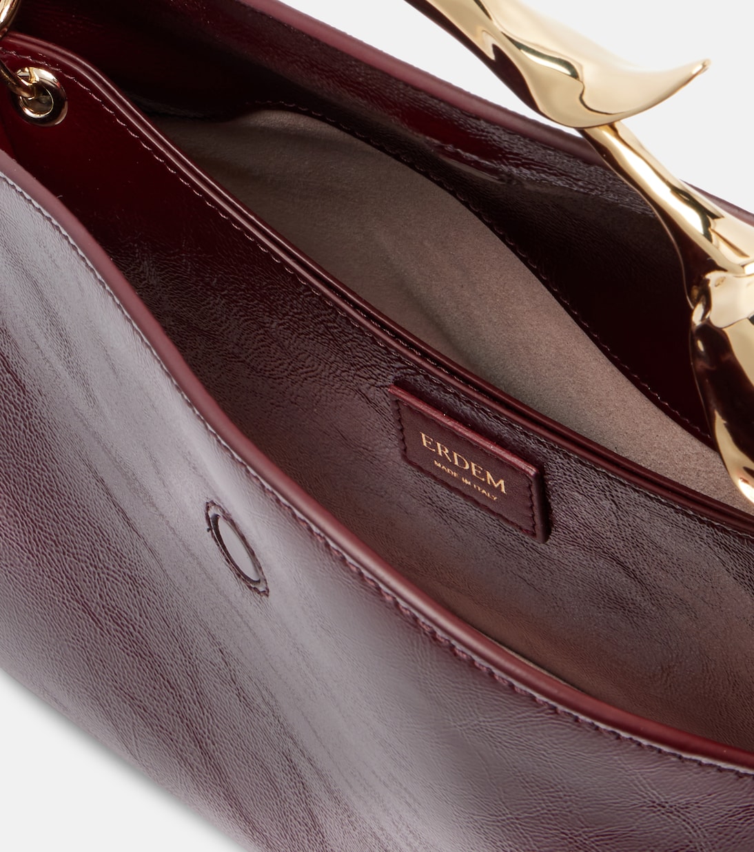 Sac Bloom Medium en cuir verni | Erdem