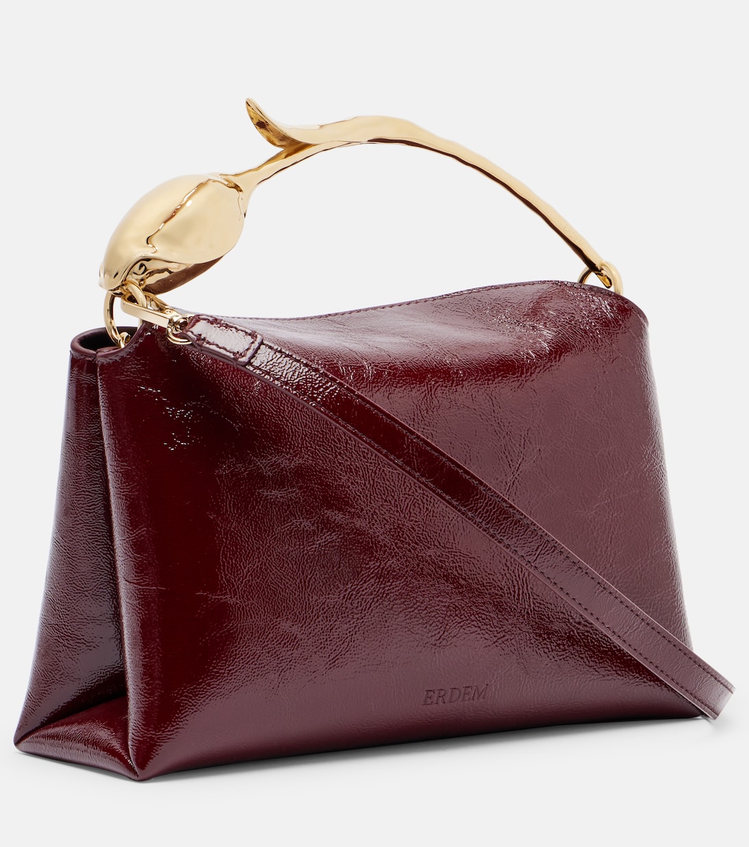 Sac Bloom Medium en cuir verni | Erdem
