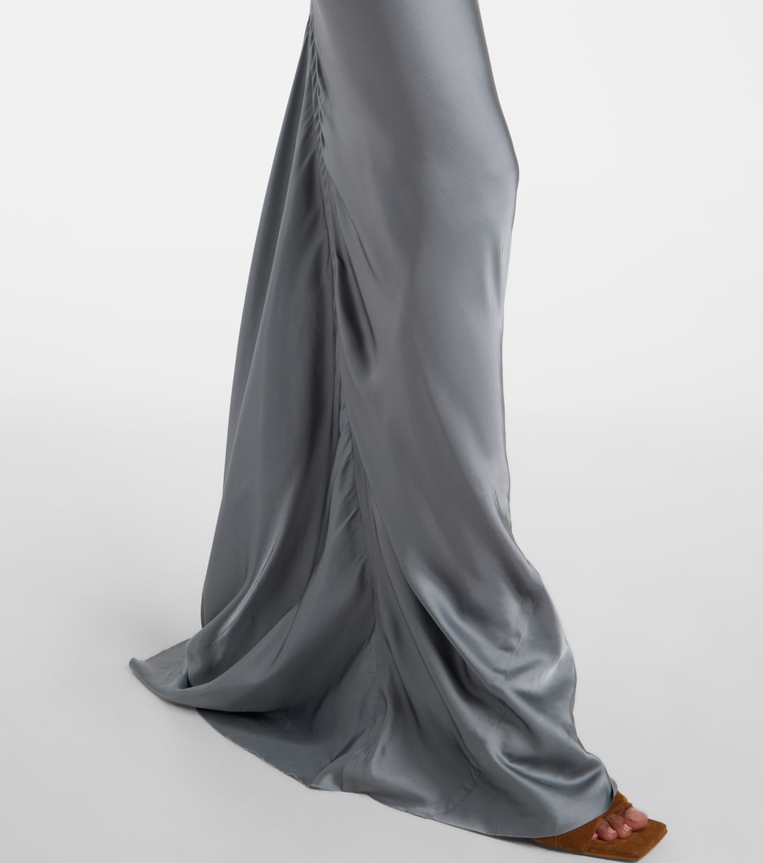 Maxirock Coda aus Satin | Rick Owens