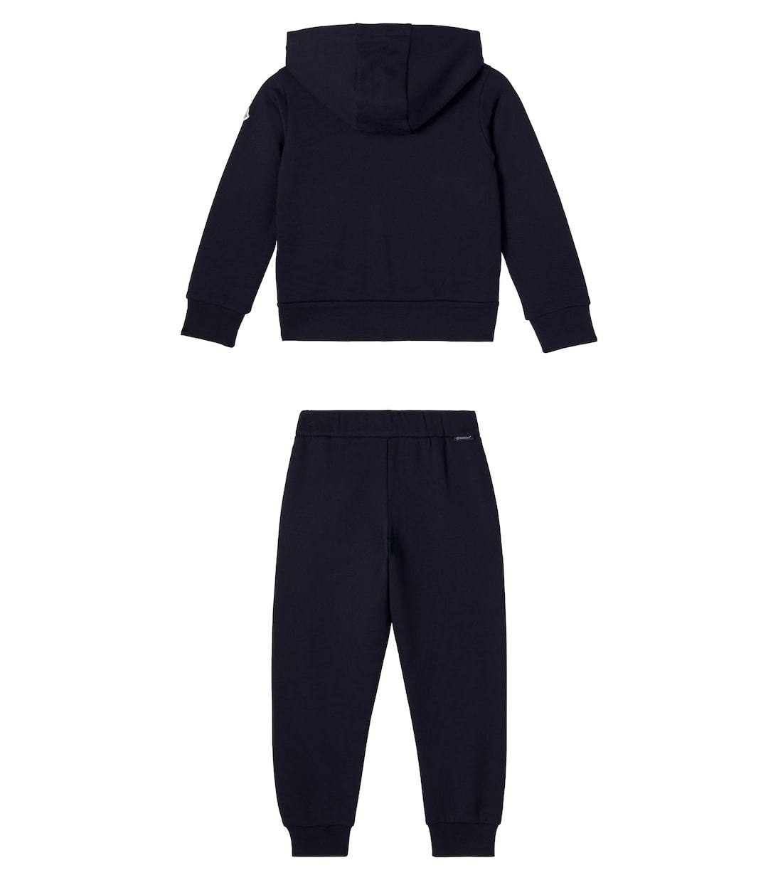 Logo embroidered cotton fleece tracksuit | Moncler Enfant