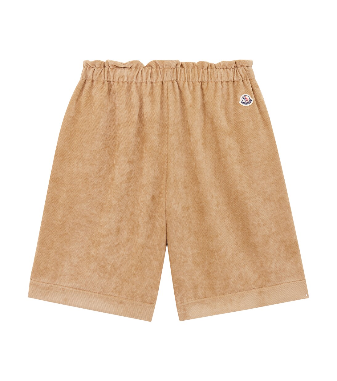 Shorts in velluto a coste con logo | Moncler Enfant