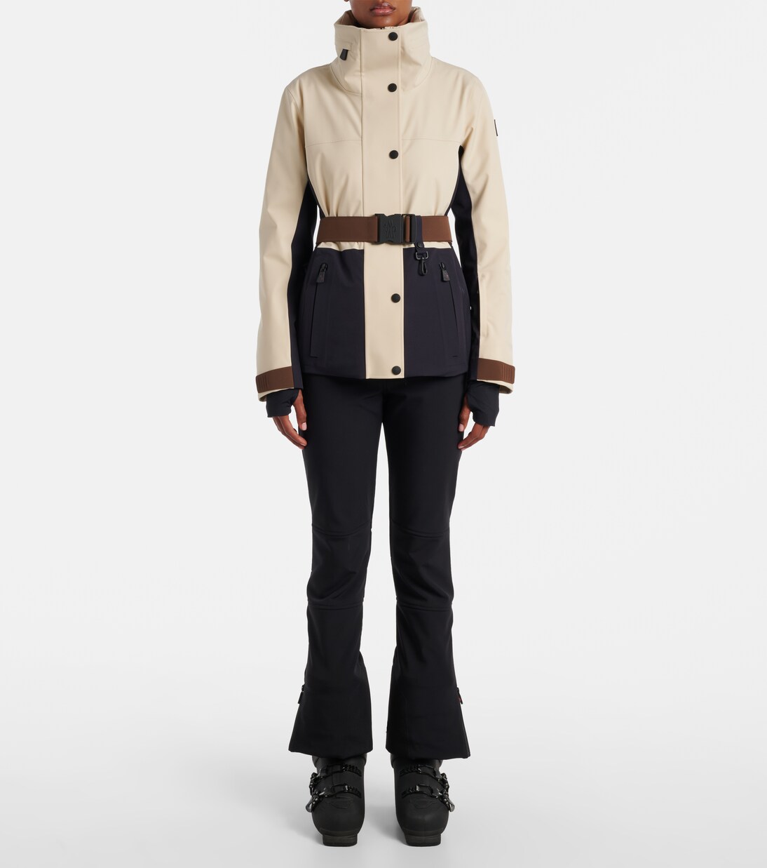 Belted ski jacket | Moncler Grenoble