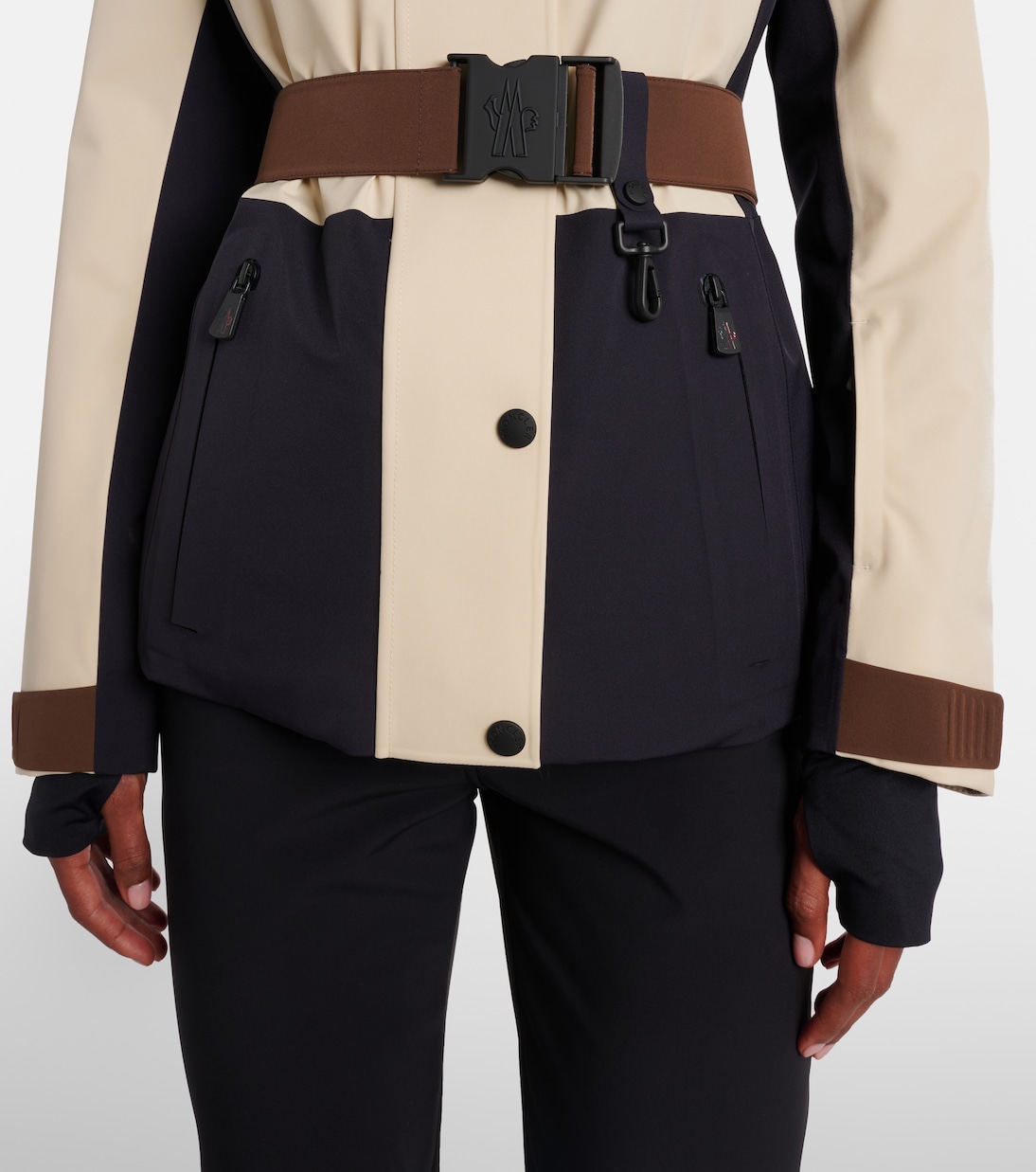 Belted ski jacket | Moncler Grenoble
