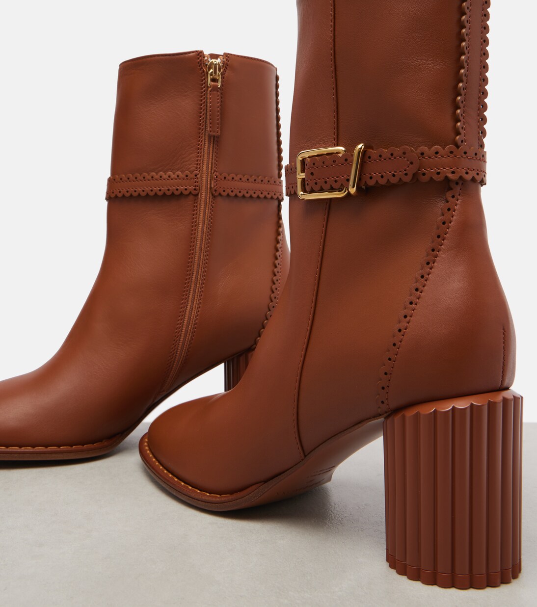 Eddie 70 leather ankle boots | Zimmermann