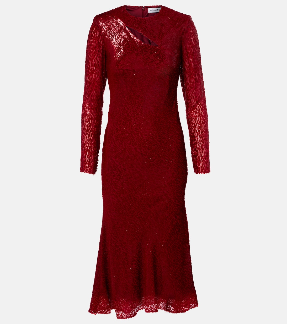 Fil coupé cutout maxi dress | Self-Portrait