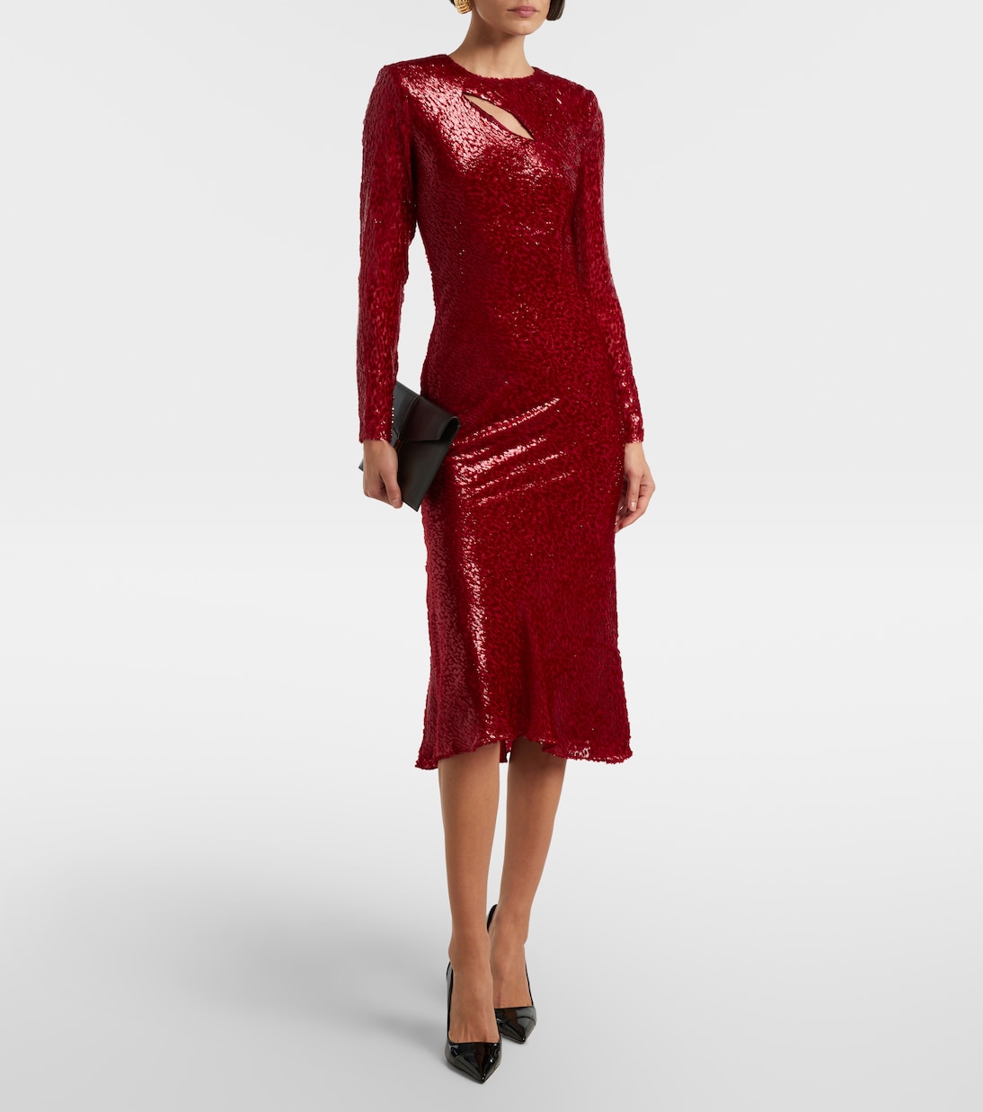 Fil coupé cutout maxi dress | Self-Portrait