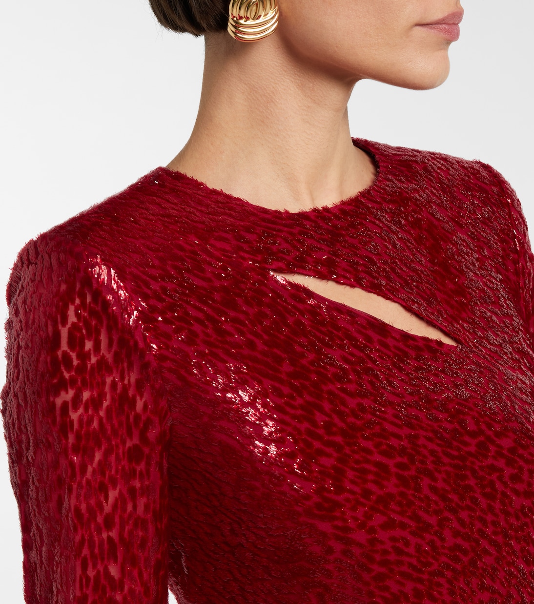 Fil coupé cutout maxi dress | Self-Portrait