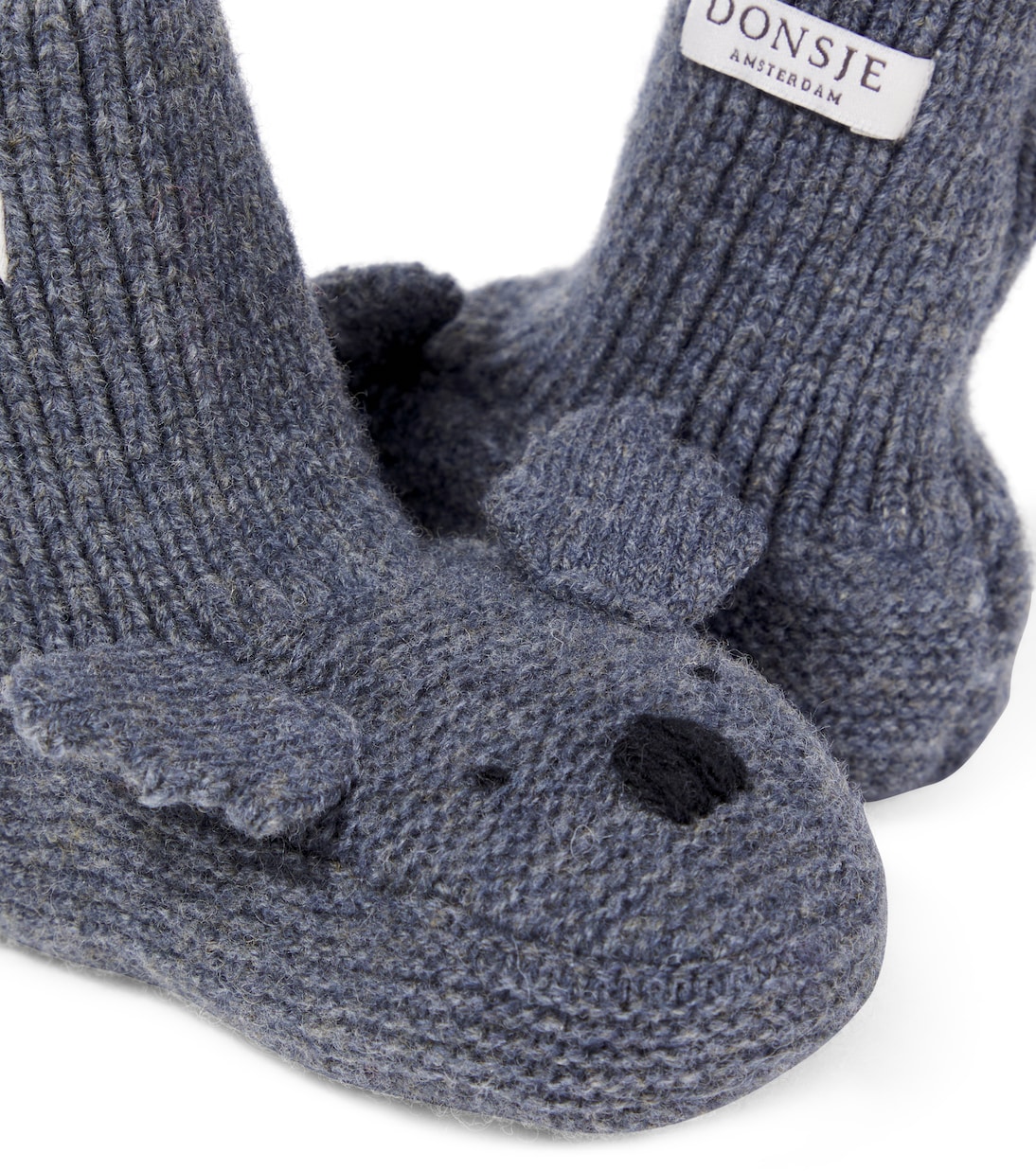 Baby Maicer knitted wool booties | Donsje