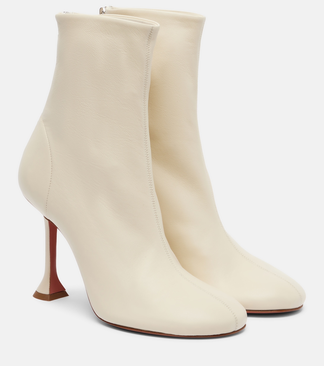 Iris 95 leather ankle boots | Amina Muaddi
