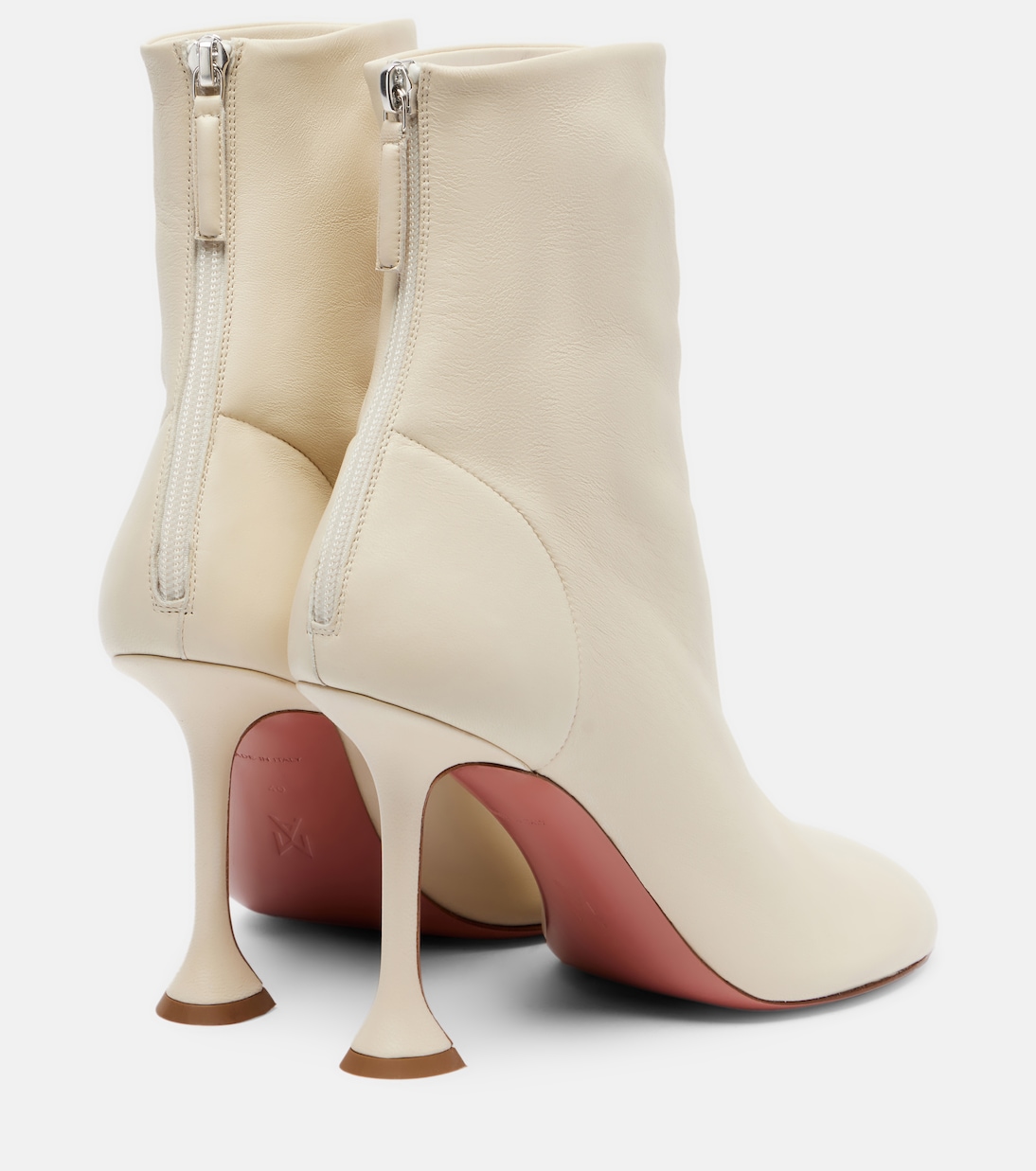 Iris 95 leather ankle boots | Amina Muaddi