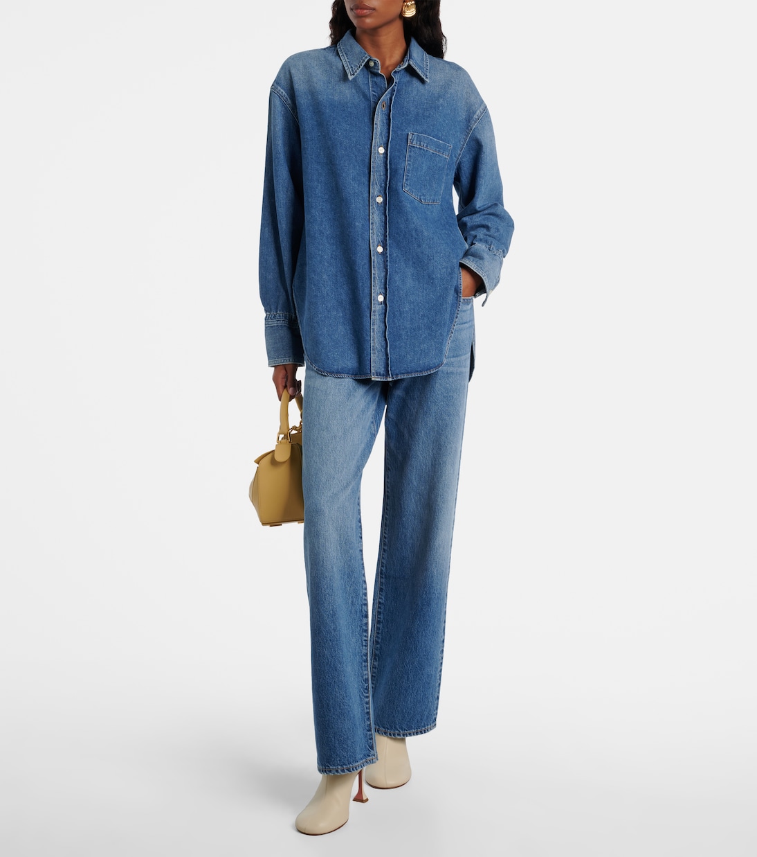 Iris 95 leather ankle boots | Amina Muaddi