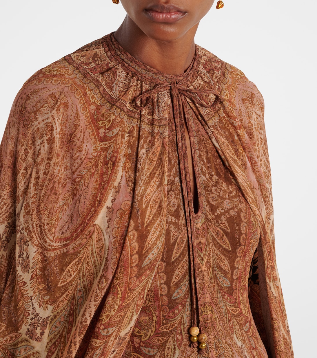 Hypnotic caped maxi dress | Zimmermann