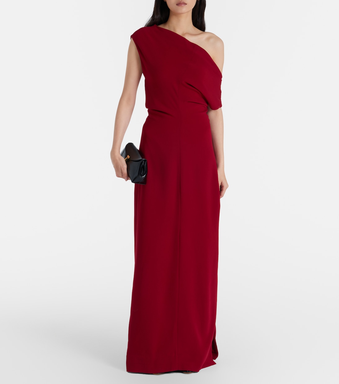 Rosina one-shoulder crêpe gown | Proenza Schouler