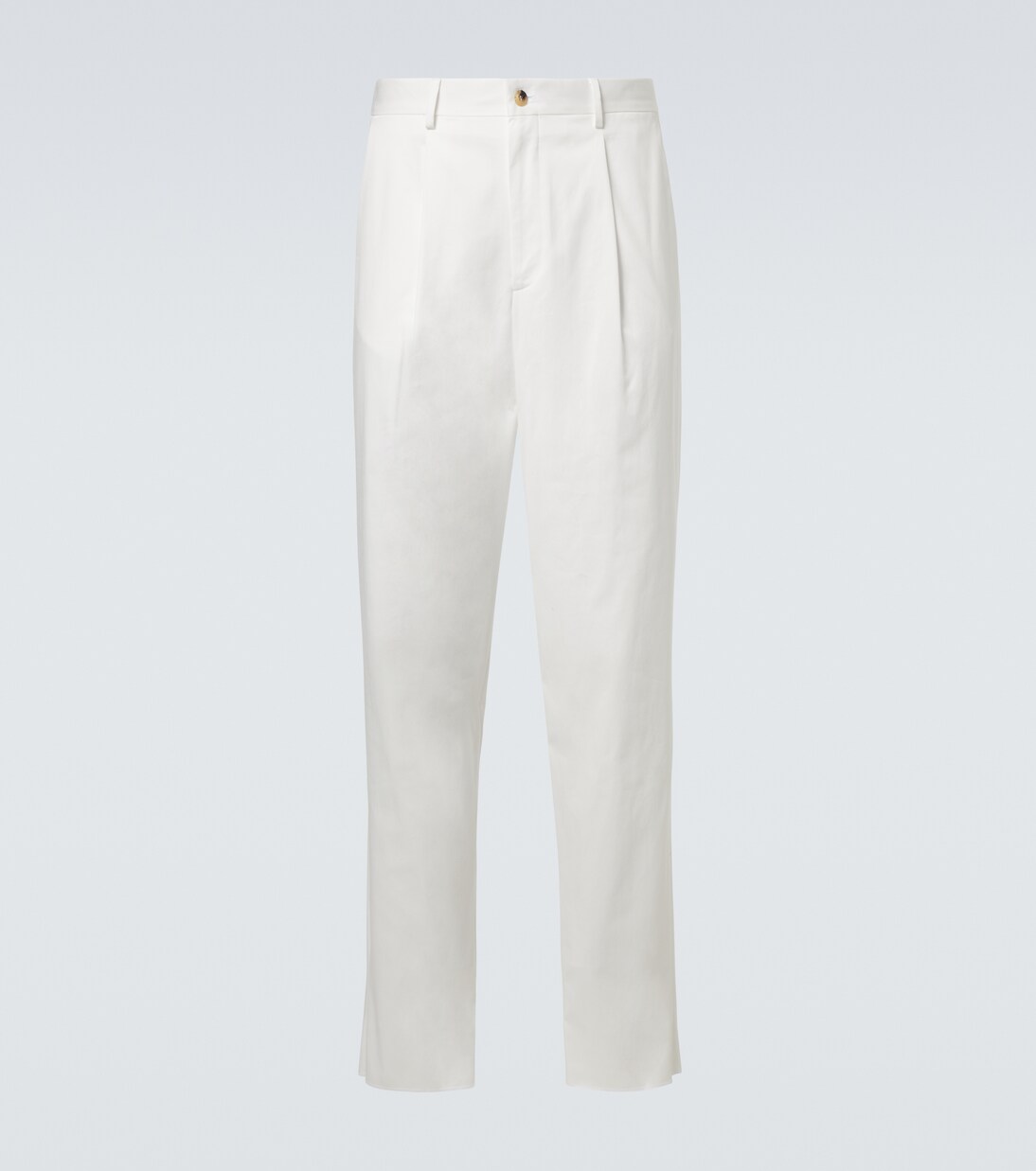 Cotton-blend straight pants | Giorgio Armani