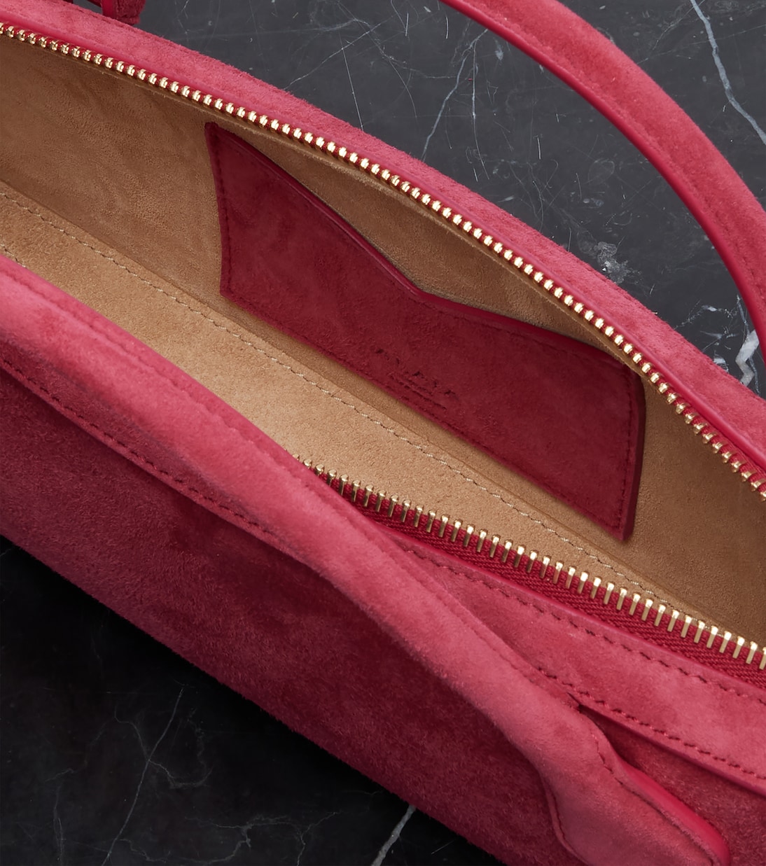 Pochette Le Teckel Small en daim | Alaïa