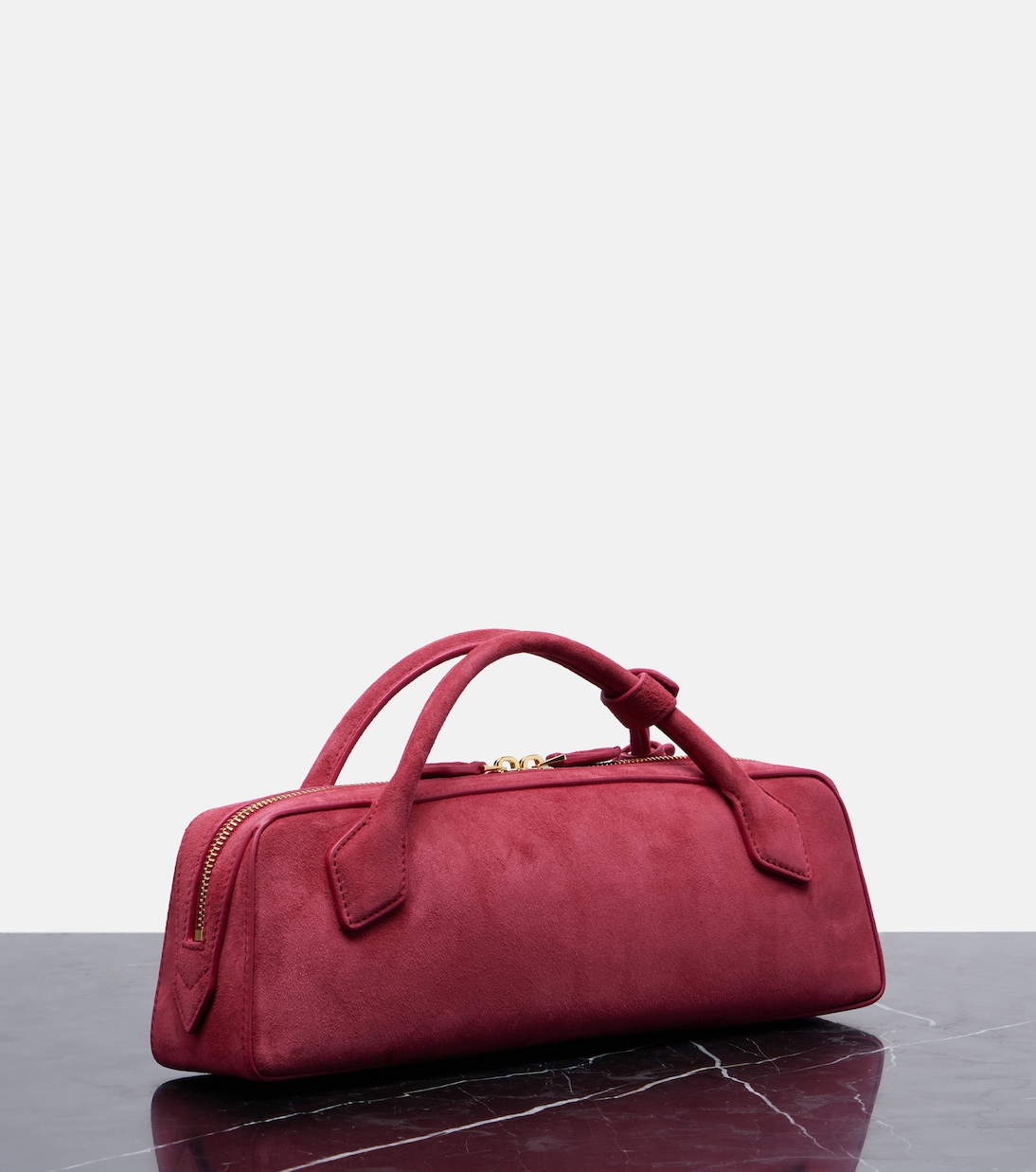 Pochette Le Teckel Small en daim | Alaïa