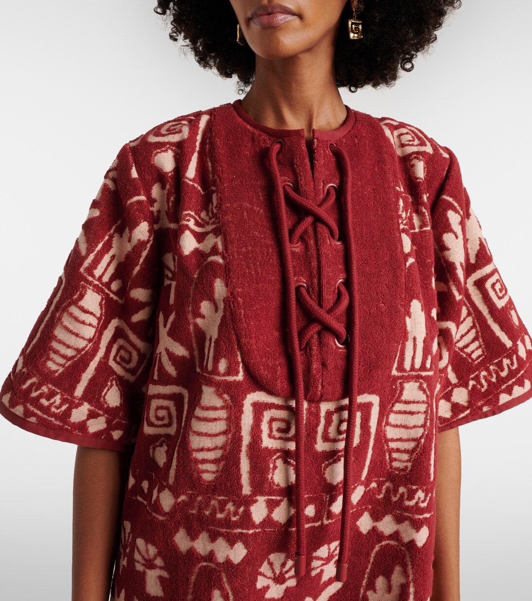 x LRNCE Maya cotton minidress | Alémais