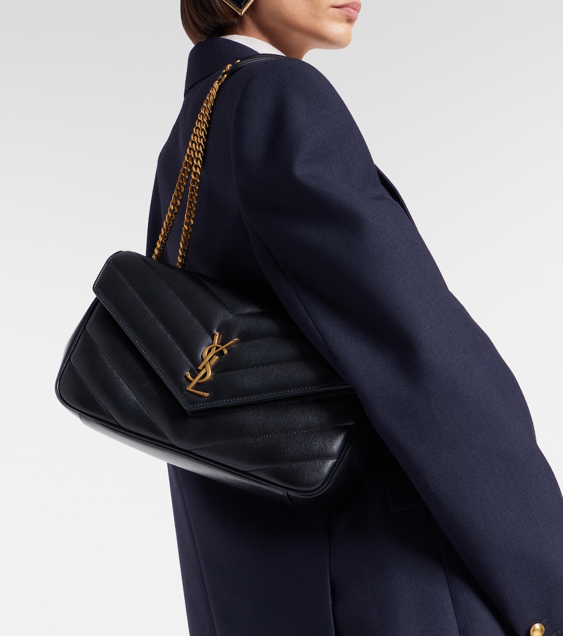Loulou Medium leather shoulder bag | Saint Laurent