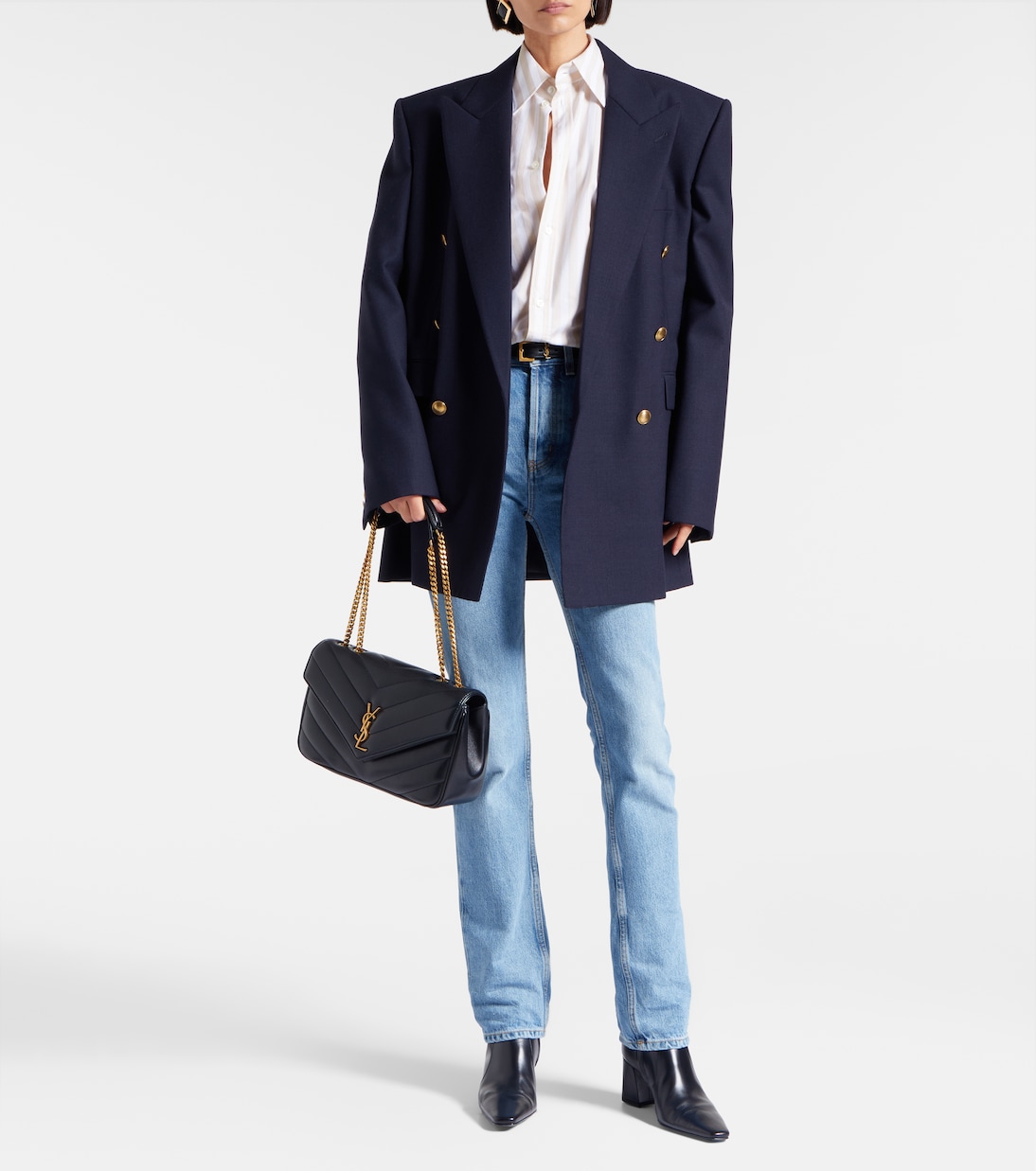 Loulou Medium leather shoulder bag | Saint Laurent