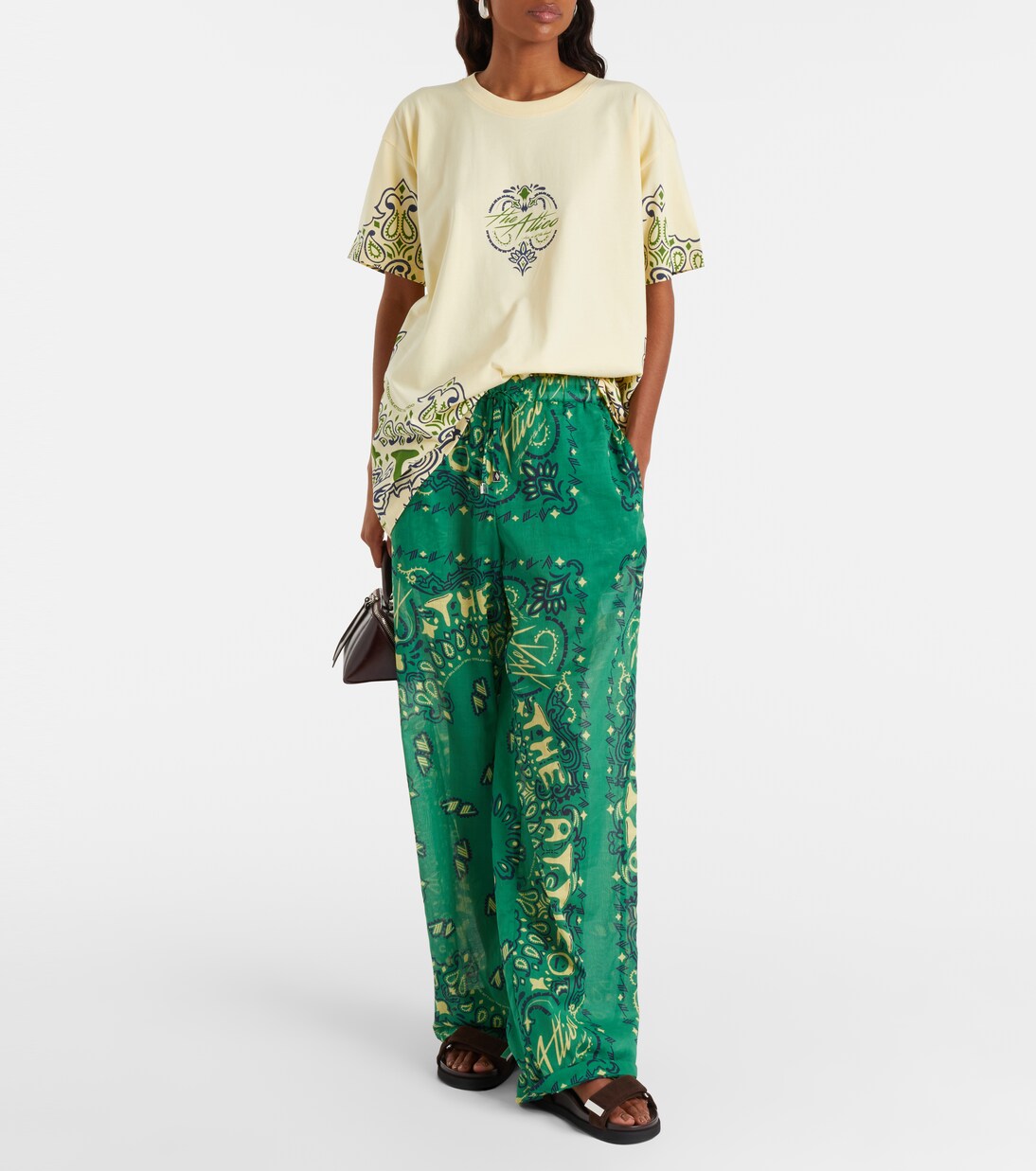 Bandana oversized cotton jersey T-shirt | The Attico