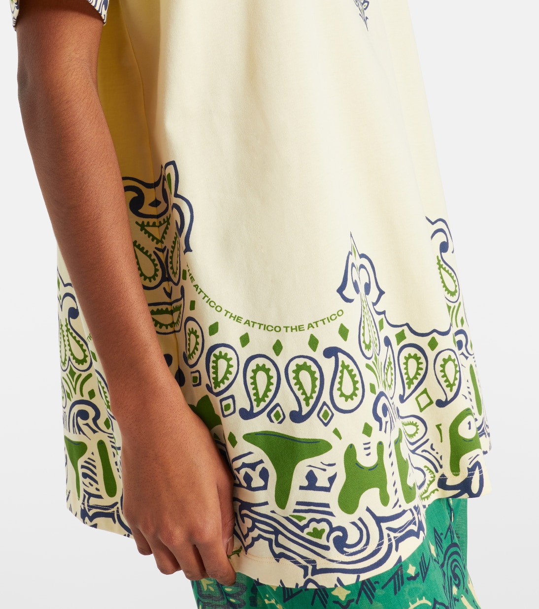 Bandana oversized cotton jersey T-shirt | The Attico