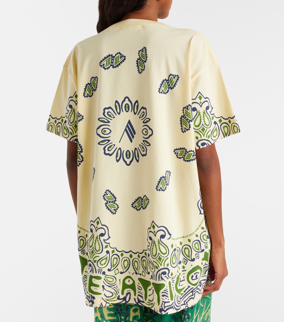 Bandana oversized cotton jersey T-shirt | The Attico