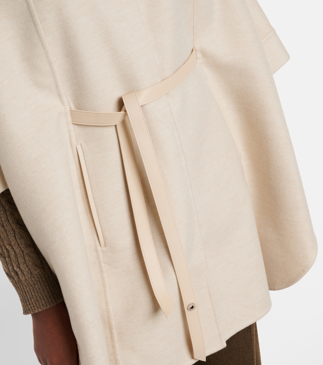 Cape Salzburg en cachemire et cuir | Loro Piana