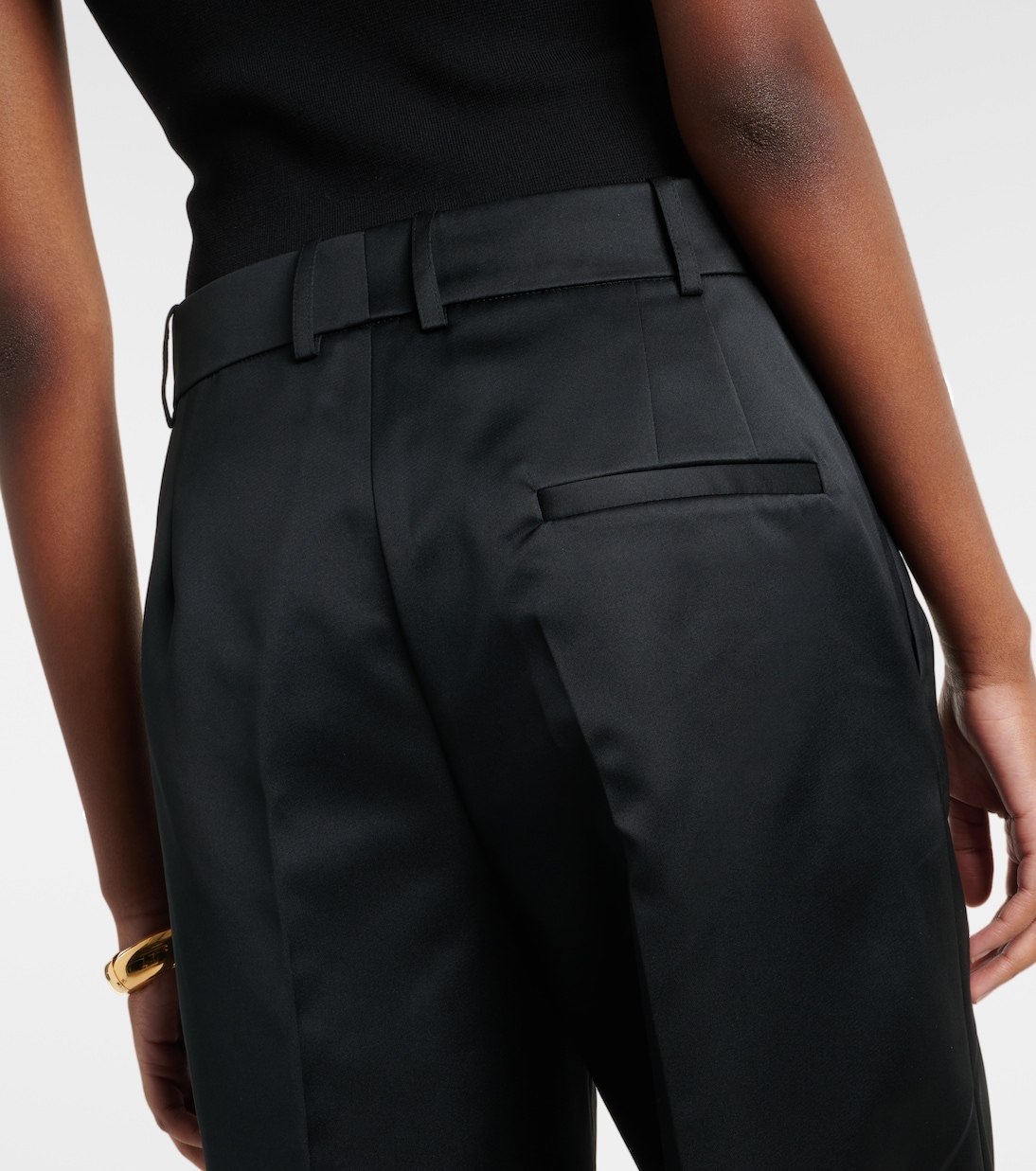 Brickell satin wide-leg pants | The Frankie Shop