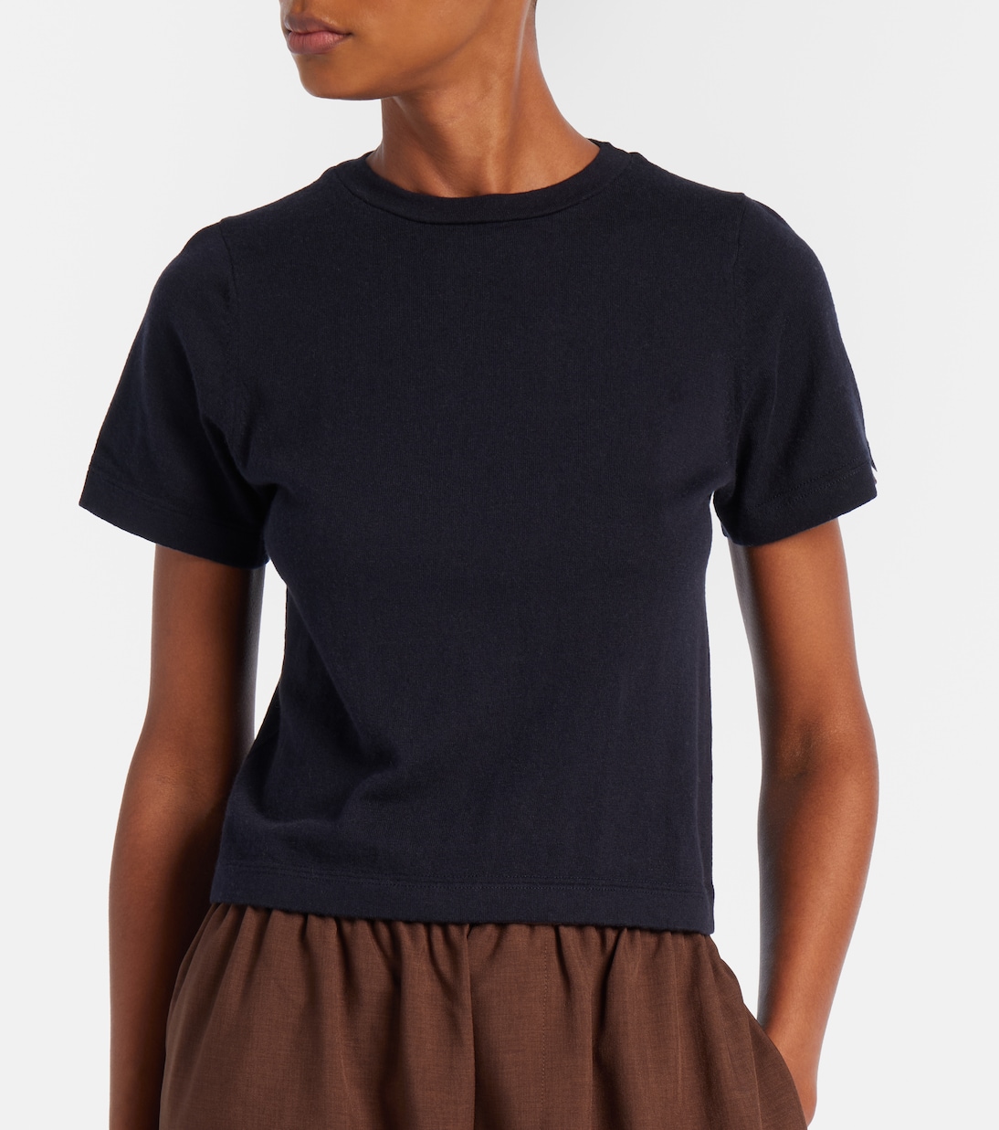 T-Shirt Tina aus Baumwolle und Kaschmir | Extreme Cashmere