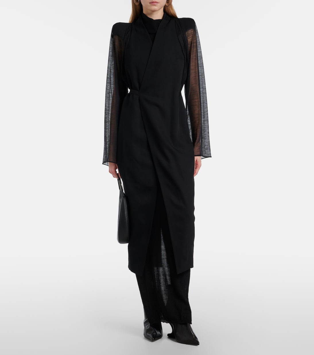 Cyclops wool wrap coat | Rick Owens