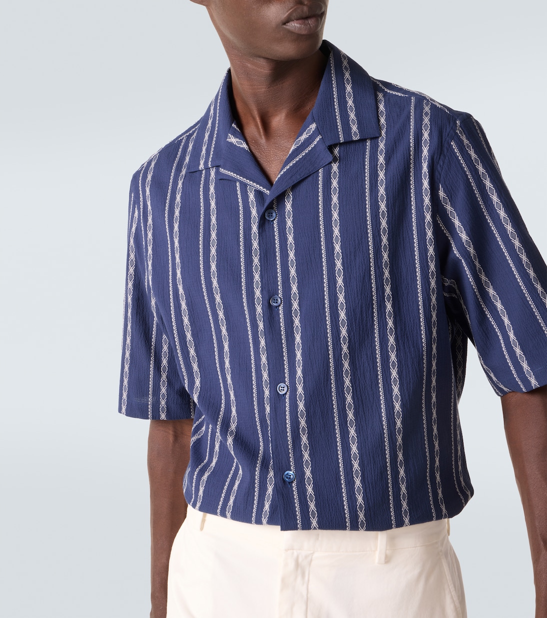 Bedrucktes Hemd aus Baumwolle | Brunello Cucinelli