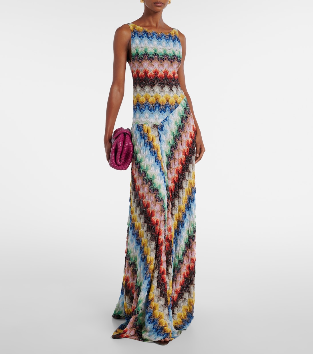 Maxikleid aus Häkelstrick | Missoni