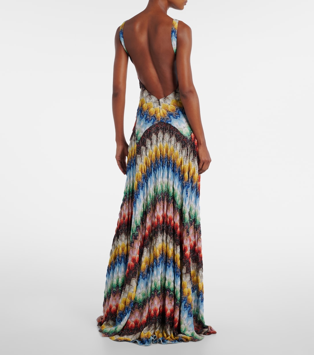 Maxikleid aus Häkelstrick | Missoni