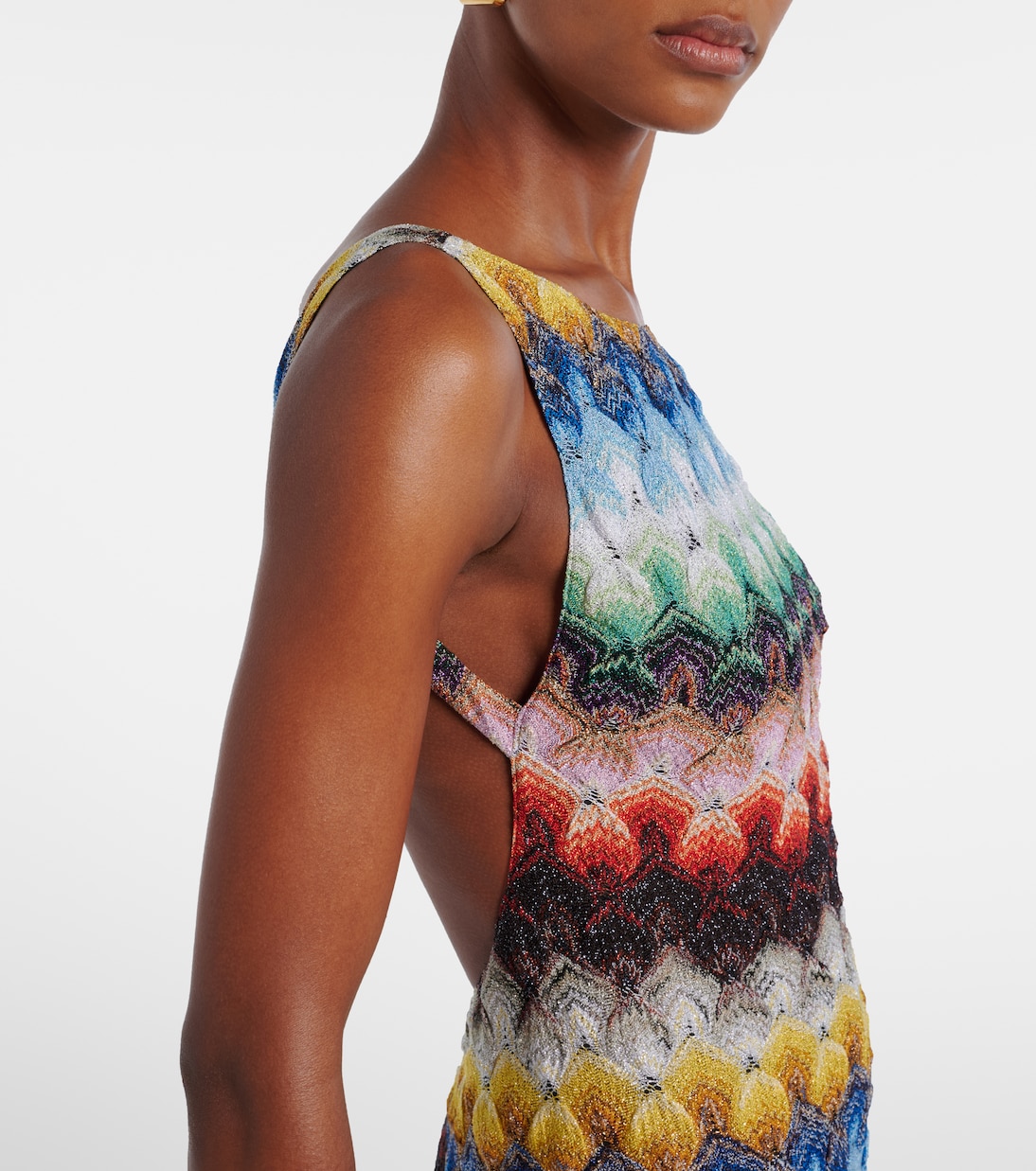 Maxikleid aus Häkelstrick | Missoni