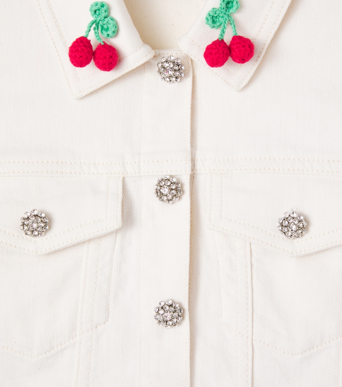 Jeansjacke mit Kristallen | Self-Portrait Kids