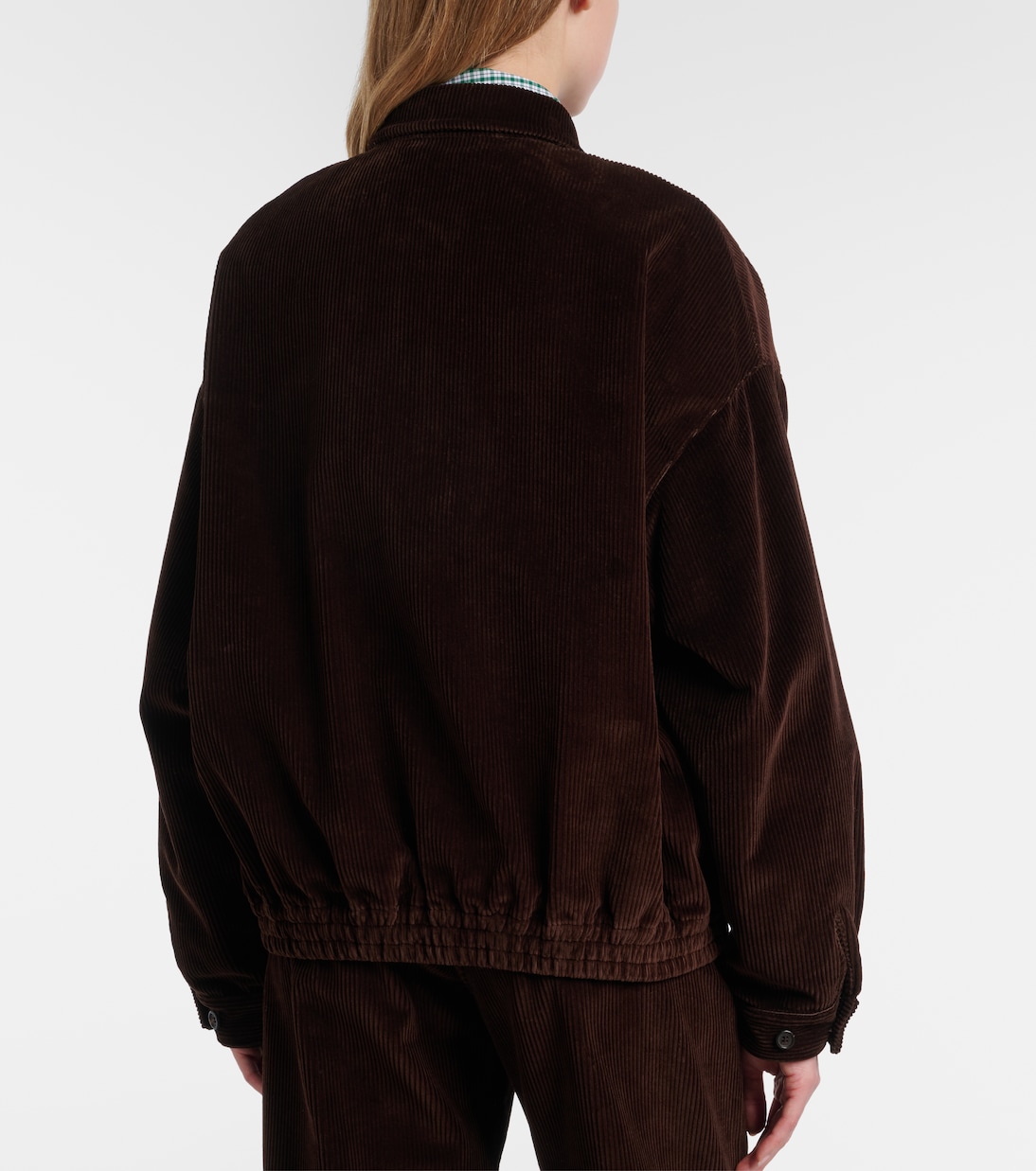 Oversize-Blouson aus Baumwoll-Cord | Miu Miu