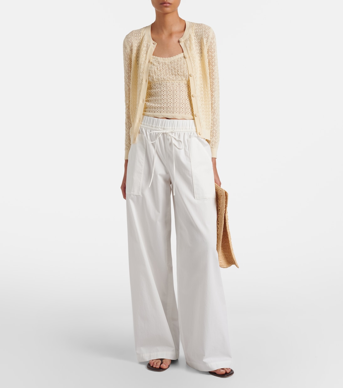 Nadille pointelle scalloped top | Dôen