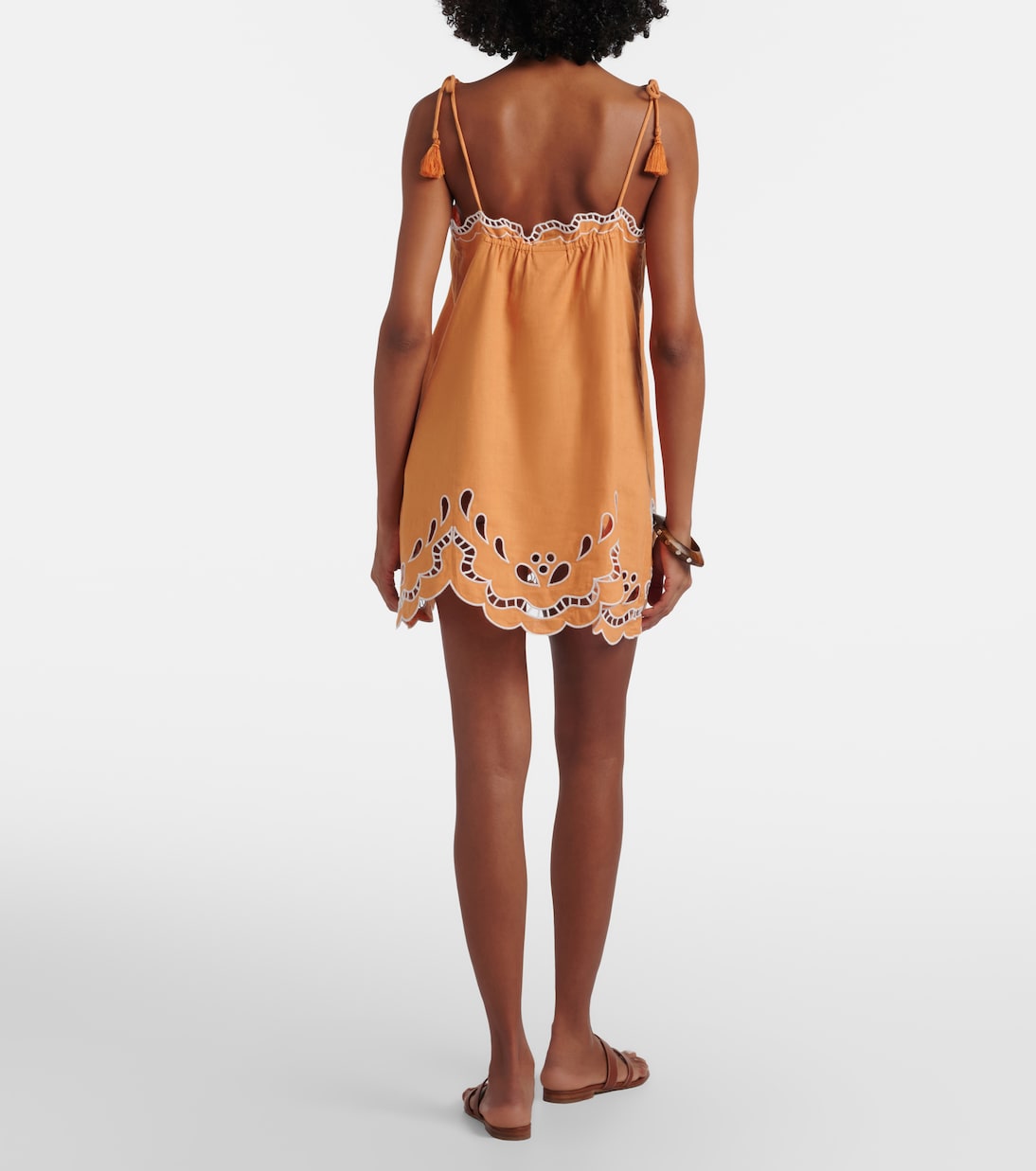 Banana Tree embroidered linen-blend minidress | Farm Rio