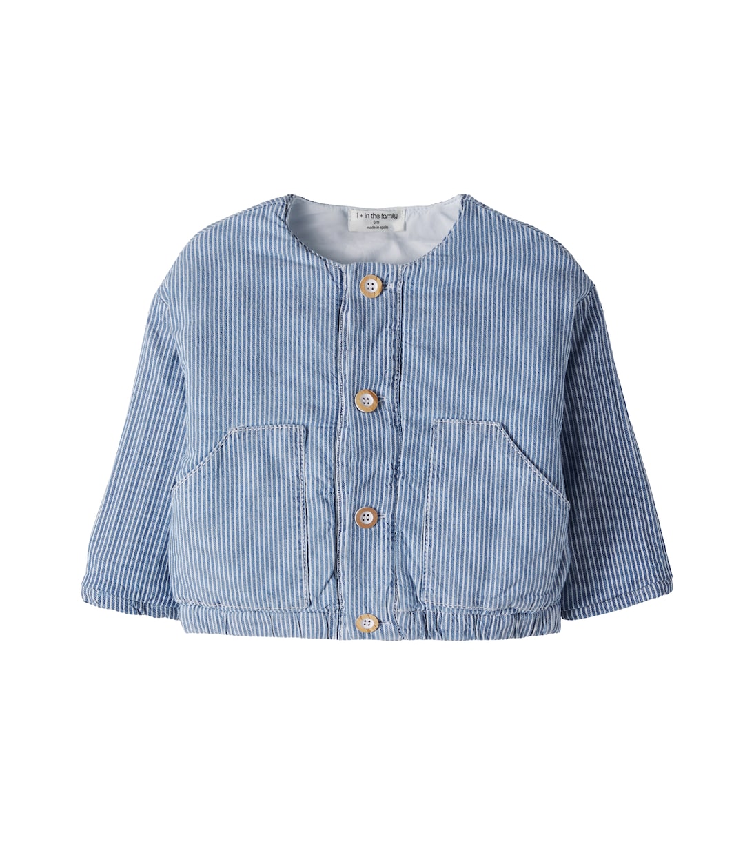 Baby Algaida striped denim jacket | 1 + in the Family